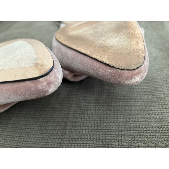 J. Crew Pink Velvet Flats with Bow - Picture 11 of 14